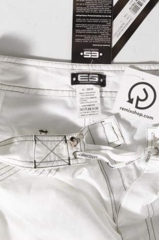 Pantaloni scurți de bărbați ES Collection, Mărime S, Culoare Alb, Preț 32,27 Lei