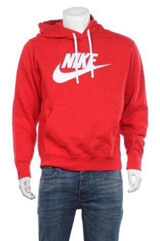 Pánska mikina  Nike, Veľkosť M, Farba Červená, 80% bavlna, 20% polyester, Cena  22,11 €