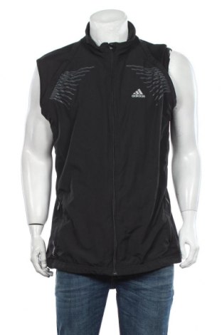 Ανδρική αθλητική ζακέτα Adidas, Μέγεθος XL, Χρώμα Μαύρο, Πολυεστέρας, Τιμή 23,51 €