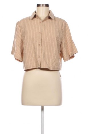 Γυναικείο πουκάμισο Boohoo, Μέγεθος M, Χρώμα  Μπέζ, Τιμή 14,54 €