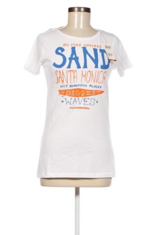 Γυναικείο t-shirt Big Star, Μέγεθος L, Χρώμα Λευκό, Τιμή 24,74 €