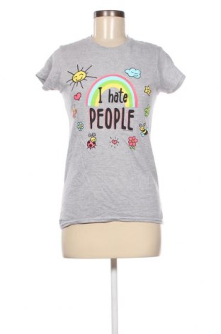 Γυναικείο t-shirt Gildan, Μέγεθος S, Χρώμα Γκρί, Τιμή 8,12 €