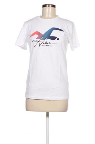 Γυναικείο t-shirt Hollister, Μέγεθος XS, Χρώμα Λευκό, Τιμή 15,46 €