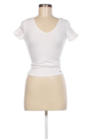 Γυναικείο t-shirt Hollister, Μέγεθος S, Χρώμα Λευκό, Τιμή 15,46 €