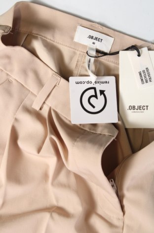 Γυναικείο παντελόνι Object, Μέγεθος M, Χρώμα  Μπέζ, Τιμή 54,12 €