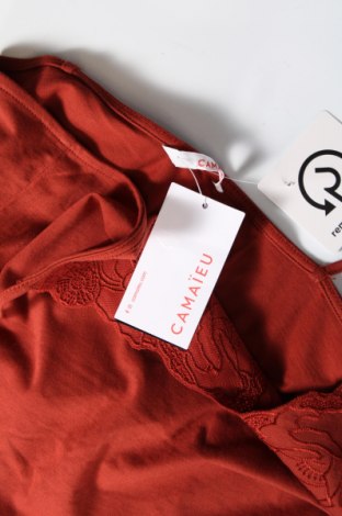 Γυναικείο αμάνικο μπλουζάκι Camaieu, Μέγεθος L, Χρώμα Καφέ, Τιμή 12,89 €