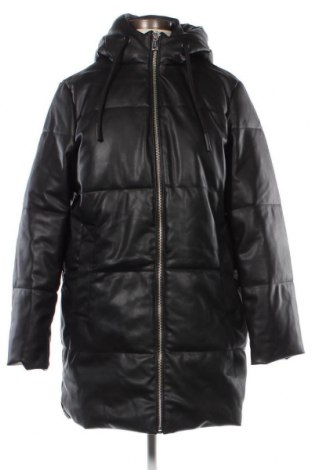 Дамско кожено яке Zara, Размер XS, Цвят Черен, Цена 35,00 лв.