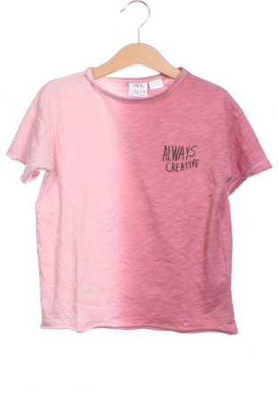 Детска тениска Zara, Размер 4-5y/ 110-116 см, Цвят Розов, Цена 21,42 лв.