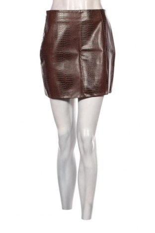 Δερμάτινη φούστα SHEIN, Μέγεθος S, Χρώμα Καφέ, Τιμή 3,12 €