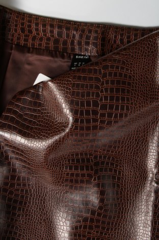 Kožená sukňa  SHEIN, Veľkosť S, Farba Hnedá, Cena  28,35 €