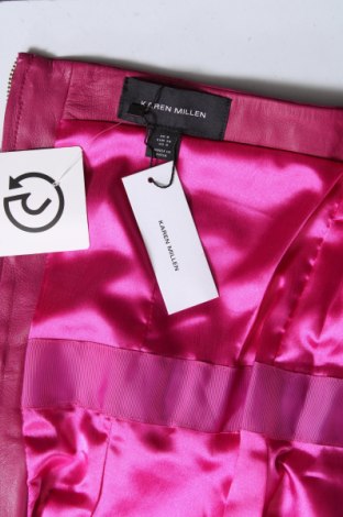 Кожена рокля Karen Millen, Размер S, Цвят Розов, Цена 287,00 лв.