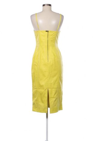 Кожена рокля Karen Millen, Размер M, Цвят Жълт, Цена 287,00 лв.