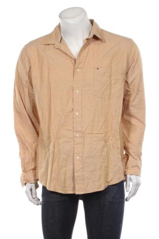 Мъжка риза Tommy Hilfiger, Размер L, Цвят Бежов, Цена 65,00 лв.