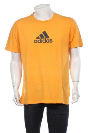 Мъжка тениска Adidas, Размер L, Цвят Оранжев, Цена 25,00 лв.