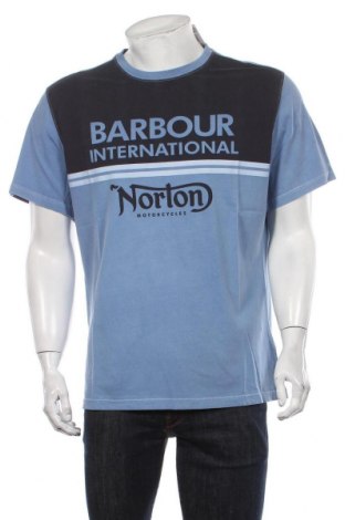 Ανδρικό t-shirt Barbour, Μέγεθος XL, Χρώμα Μπλέ, Τιμή 29,77 €