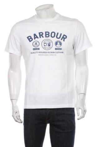 Ανδρικό t-shirt Barbour, Μέγεθος M, Χρώμα Λευκό, Τιμή 29,77 €