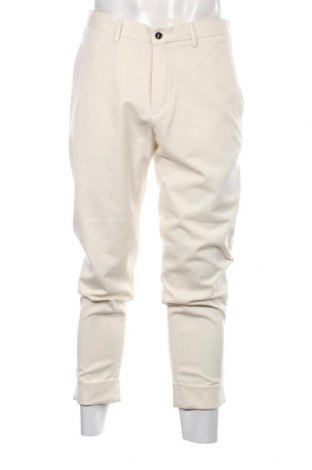 Pantaloni de bărbați Zara Man, Mărime M, Culoare Ecru, Preț 78,95 Lei