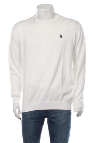 Ανδρικό πουλόβερ U.S. Polo Assn., Μέγεθος XXL, Χρώμα Λευκό, Τιμή 76,80 €