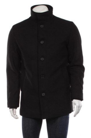 Ανδρικά παλτό Jack & Jones, Μέγεθος L, Χρώμα Μαύρο, Τιμή 84,54 €
