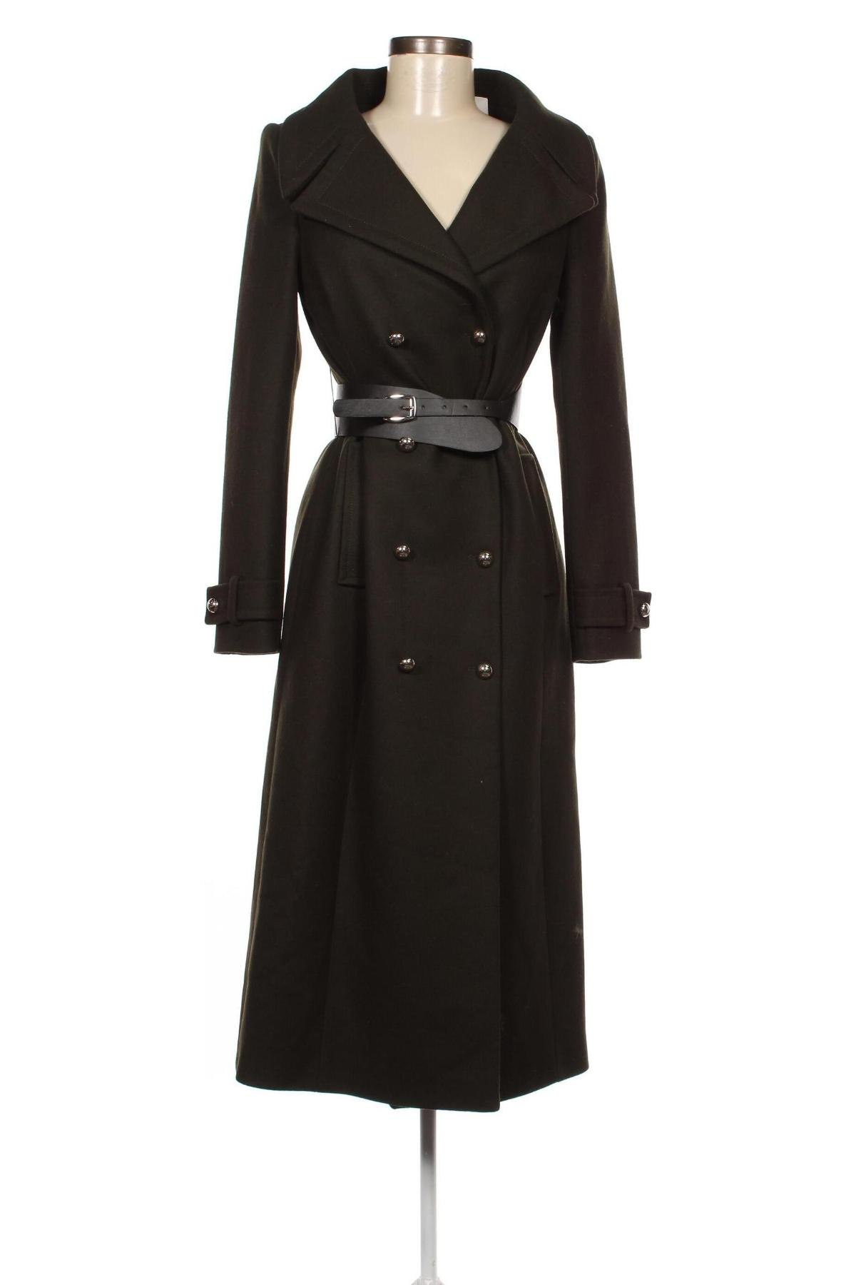 Дамско палто Karen Millen, Размер XS, Цвят Зелен, Цена 656,00 лв.
