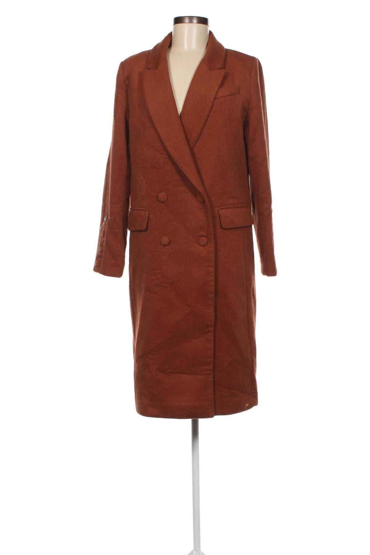 Γυναικείο παλτό SUNCOO, Μέγεθος S, Χρώμα Καφέ, Τιμή 226,29 €