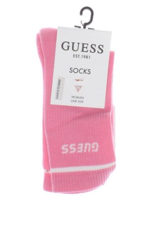 Чорапи Guess, Размер M, Цвят Розов, Цена 28,00 лв.
