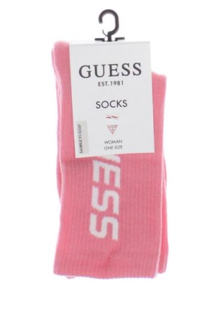 Чорапи Guess, Размер M, Цвят Розов, Цена 26,60 лв.