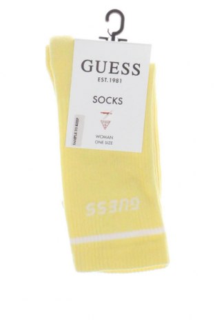 Чорапи Guess, Размер M, Цвят Жълт, Цена 26,60 лв.