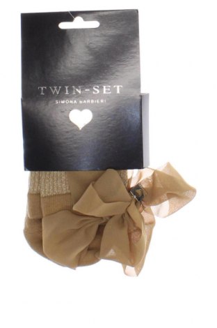Чорапи TWINSET, Размер S, Цвят Златист, Цена 32,40 лв.