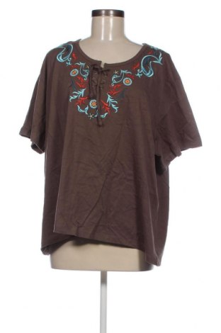 Γυναικεία μπλούζα, Μέγεθος 3XL, Χρώμα Καφέ, Τιμή 6,46 €