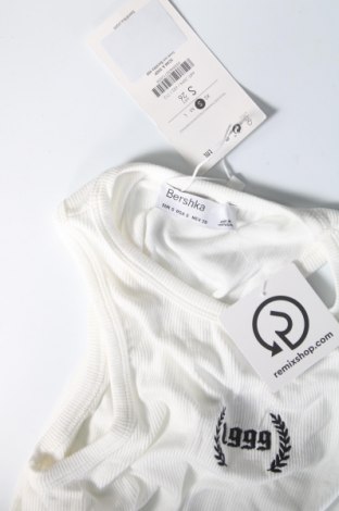 Γυναικεία μπλούζα-Κορμάκι Bershka, Μέγεθος S, Χρώμα Λευκό, Τιμή 10,82 €
