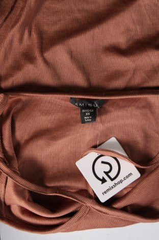 Γυναικεία μπλούζα Amisu, Μέγεθος XS, Χρώμα  Μπέζ, Τιμή 2,35 €