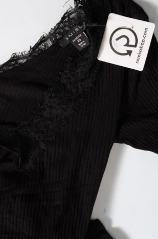 Γυναικεία μπλούζα Amisu, Μέγεθος XS, Χρώμα Μαύρο, Τιμή 3,41 €