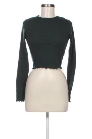 Γυναικεία μπλούζα Bershka, Μέγεθος L, Χρώμα Πράσινο, Τιμή 2,70 €