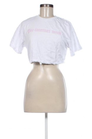 Damen Shirt Bershka, Größe M, Farbe Weiß, Preis € 2,38