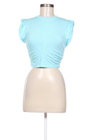 Damen Shirt Bershka, Größe S, Farbe Blau, Preis 15,98 €