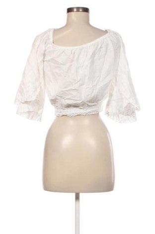 Damen Shirt Bershka, Größe L, Farbe Weiß, Preis € 4,91