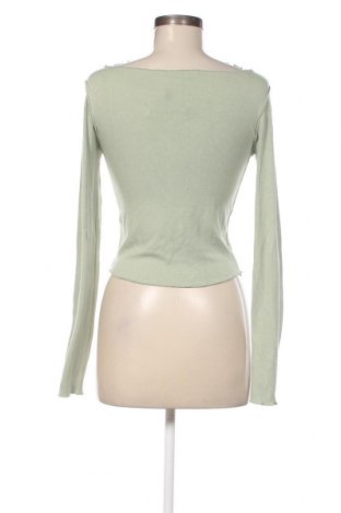 Γυναικεία μπλούζα Bershka, Μέγεθος L, Χρώμα Πράσινο, Τιμή 5,40 €