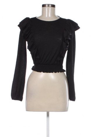 Дамска блуза Bershka, Размер XS, Цвят Черен, Цена 9,50 лв.
