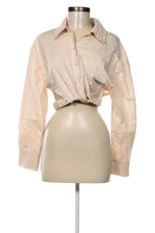 Γυναικεία μπλούζα Boohoo, Μέγεθος L, Χρώμα  Μπέζ, Τιμή 9,04 €