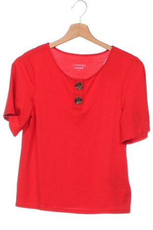 Γυναικεία μπλούζα Camaieu, Μέγεθος XS, Χρώμα Κόκκινο, Τιμή 7,19 €