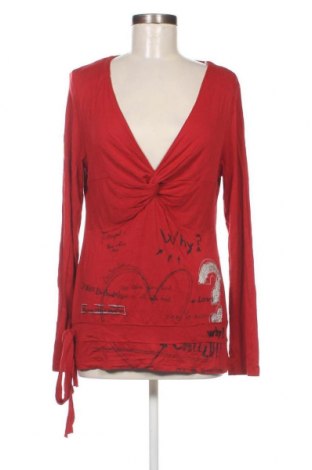 Bluză de femei Desigual, Mărime XL, Culoare Roșu, Preț 157,89 Lei