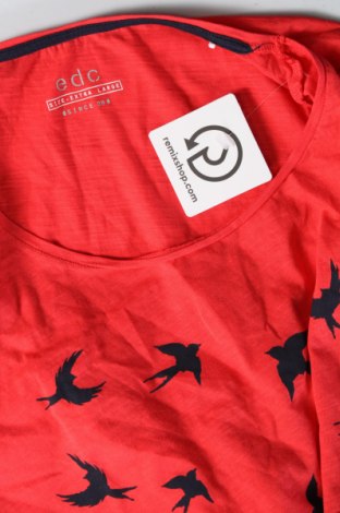 Γυναικεία μπλούζα Edc By Esprit, Μέγεθος XL, Χρώμα Κόκκινο, Τιμή 8,41 €