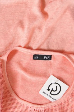 Γυναικεία μπλούζα F&F, Μέγεθος XXL, Χρώμα Πορτοκαλί, Τιμή 5,12 €