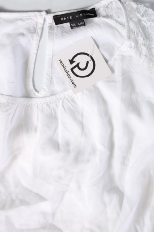Γυναικεία μπλούζα Gate, Μέγεθος L, Χρώμα Λευκό, Τιμή 4,80 €