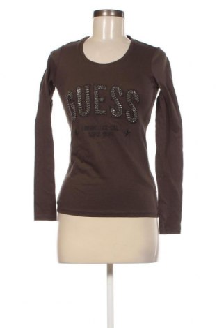 Дамска блуза Guess, Размер XS, Цвят Кафяв, Цена 48,60 лв.