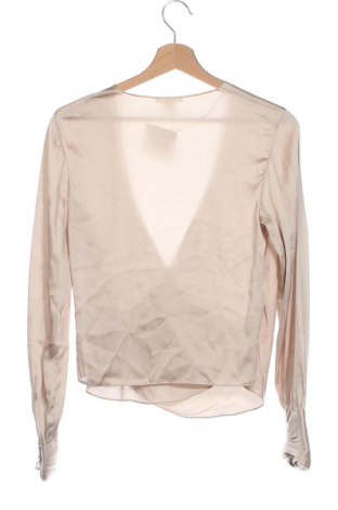 Дамска блуза H&M, Размер XS, Цвят Бежов, Цена 9,38 лв.