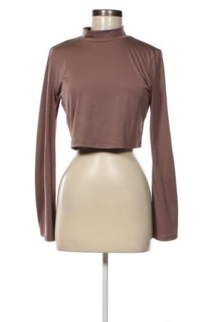 Дамска блуза H&M, Размер L, Цвят Кафяв, Цена 21,11 лв.