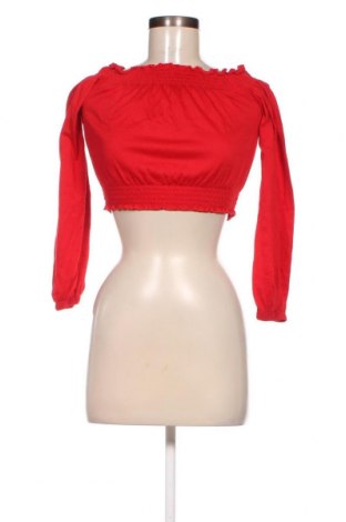 Дамска блуза H&M Divided, Размер XS, Цвят Червен, Цена 4,56 лв.
