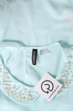 Дамска блуза H&M Divided, Размер XS, Цвят Син, Цена 8,47 лв.